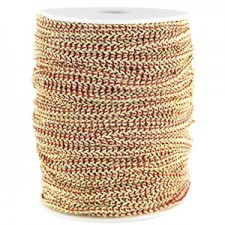 Fashion wire flat 5mm Dark red-gold